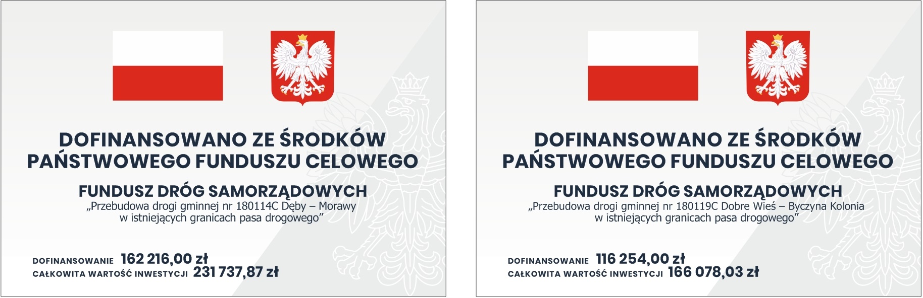 Kolejne dwie drogi gminne przebudowane ze środków FDS